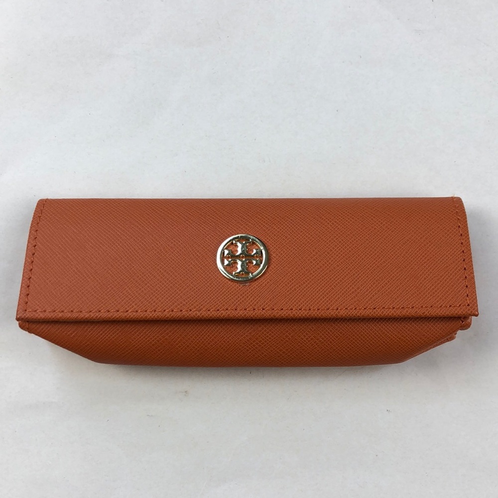 Troy Burch Orange Leather Glasses Case